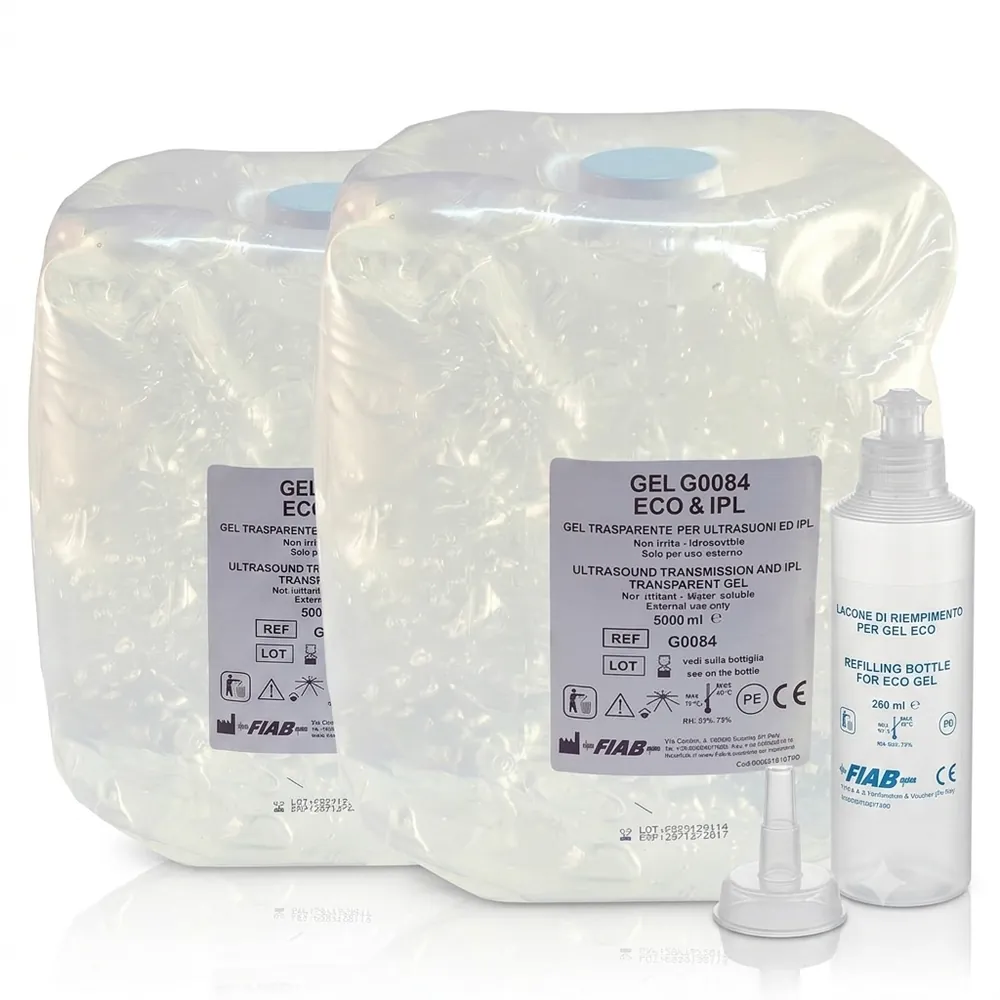 Sacca da 5 kg di gel per ultrasuoni FIAB G0084 neutro trasparente